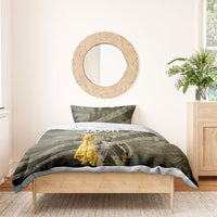 Jason Golden Fleece Seeker Bedding Set Ancient Greek Mythology Heroic Warrior Dragon Battle