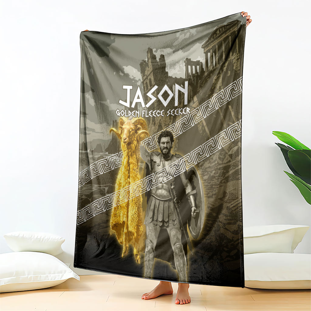 Jason Golden Fleece Seeker Blanket Ancient Greek Mythology Heroic Warrior Dragon Battle