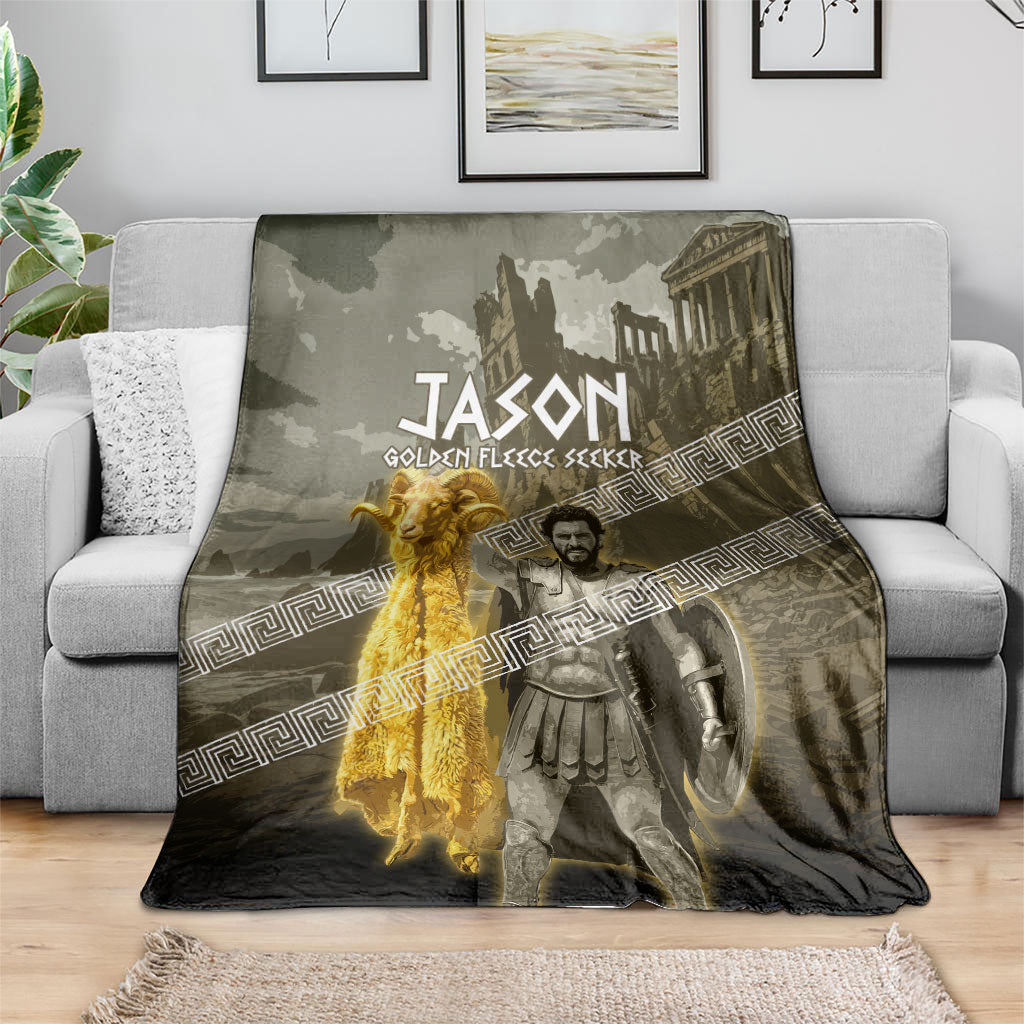 Jason Golden Fleece Seeker Blanket Ancient Greek Mythology Heroic Warrior Dragon Battle