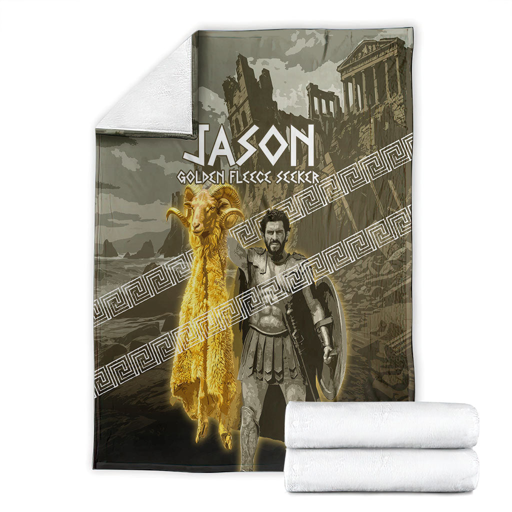 Jason Golden Fleece Seeker Blanket Ancient Greek Mythology Heroic Warrior Dragon Battle