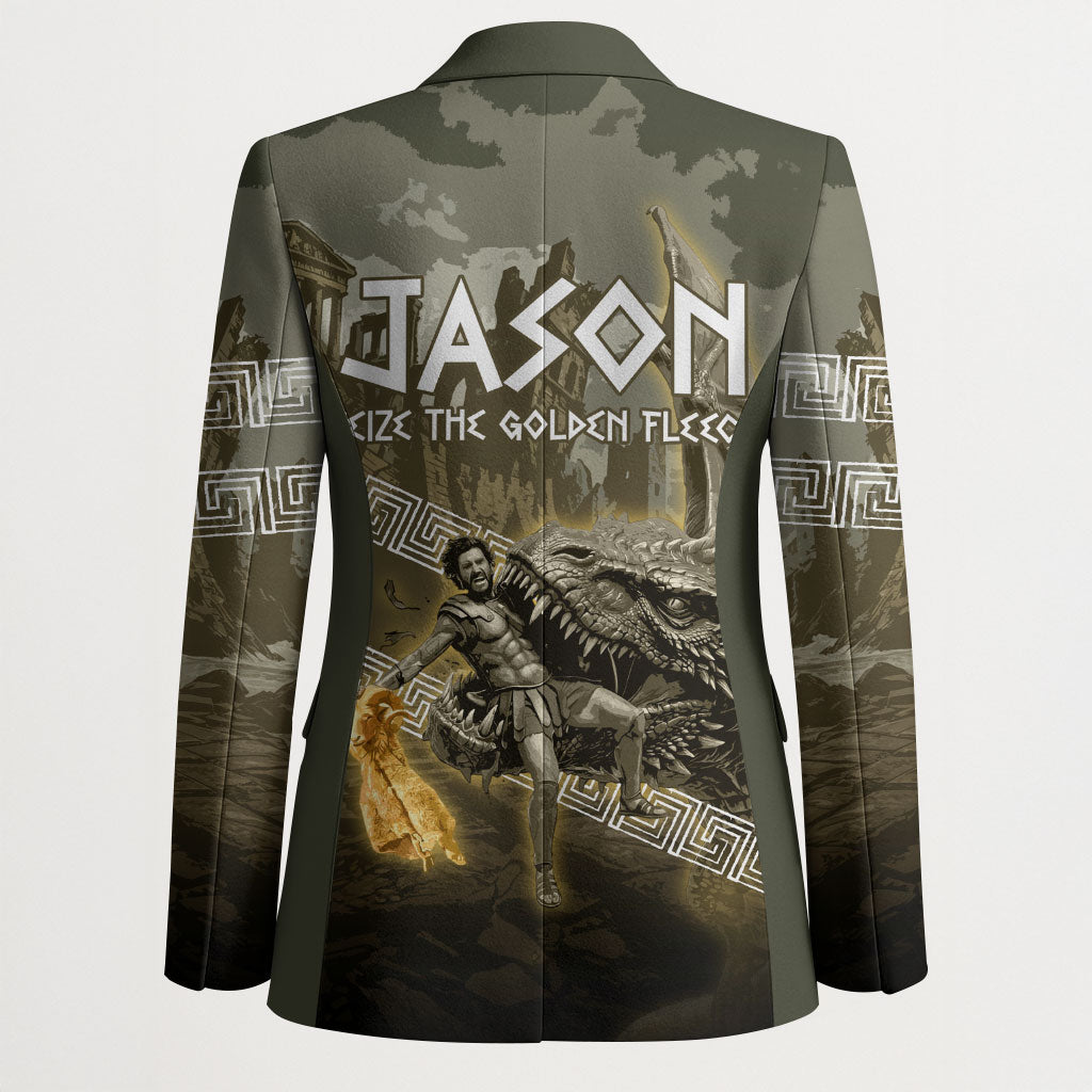 Jason Golden Fleece Seeker Blazer Ancient Greek Mythology Heroic Warrior Dragon Battle