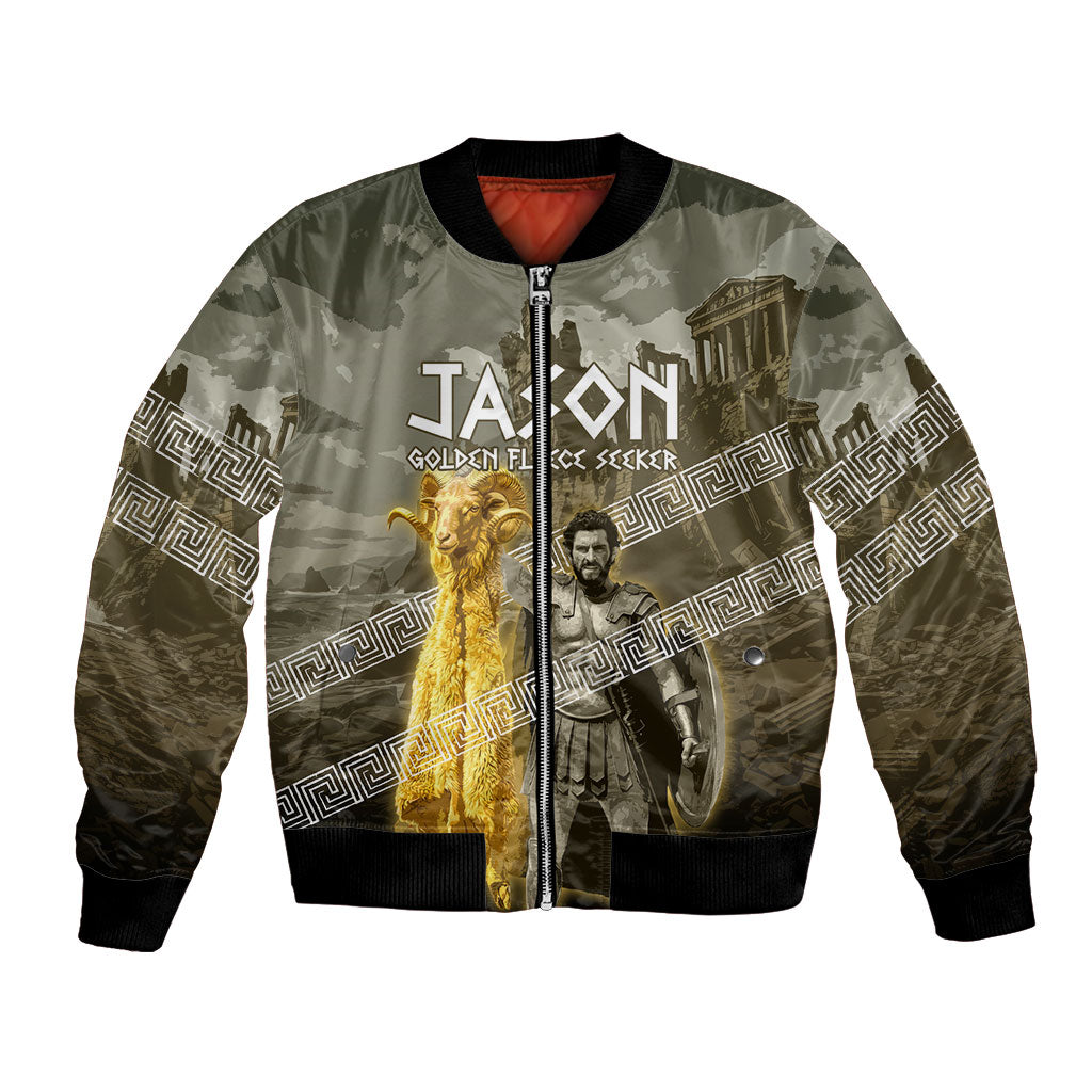 Jason Golden Fleece Seeker Bomber Jacket Ancient Greek Mythology Heroic Warrior Dragon Battle