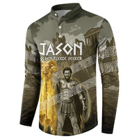 Jason Golden Fleece Seeker Button Sweatshirt Ancient Greek Mythology Heroic Warrior Dragon Battle
