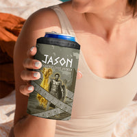 Jason Golden Fleece Seeker 4 in 1 Can Cooler Tumbler Ancient Greek Mythology Heroic Warrior Dragon Battle
