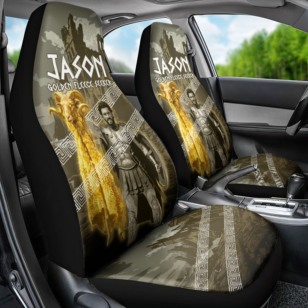Jason Golden Fleece Seeker Car Seat Cover Ancient Greek Mythology Heroic Warrior Dragon Battle