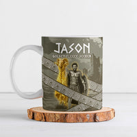 Jason Golden Fleece Seeker Ceramic Mug Ancient Greek Mythology Heroic Warrior Dragon Battle