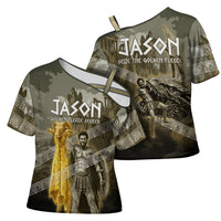 Jason Golden Fleece Seeker Cross Shoulder Shirt Ancient Greek Mythology Heroic Warrior Dragon Battle