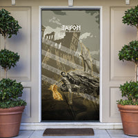Jason Golden Fleece Seeker Door Cover Ancient Greek Mythology Heroic Warrior Dragon Battle