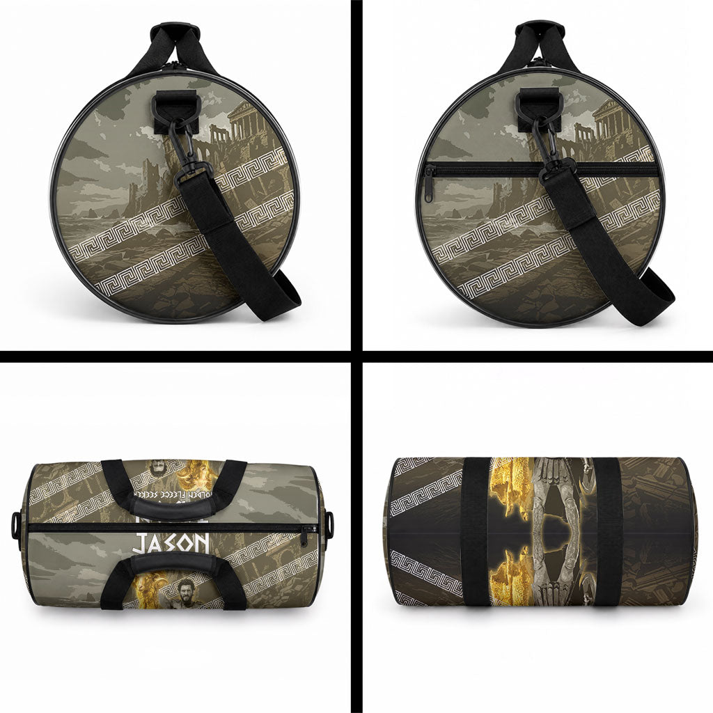 Jason Golden Fleece Seeker Duffle Bag Ancient Greek Mythology Heroic Warrior Dragon Battle