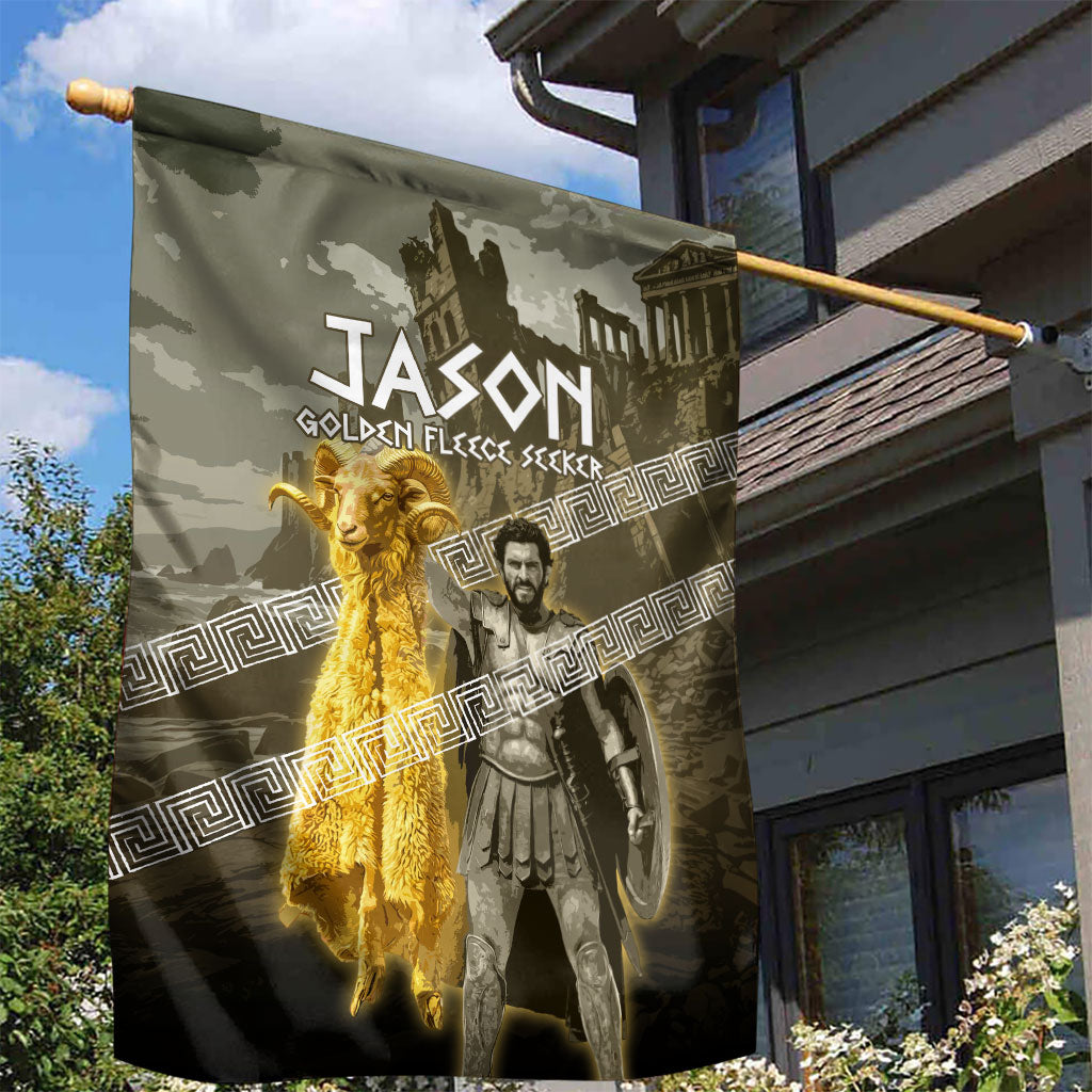 Jason Golden Fleece Seeker Garden Flag Ancient Greek Mythology Heroic Warrior Dragon Battle