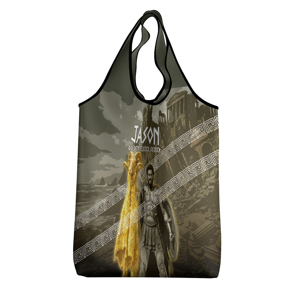 Jason Golden Fleece Seeker Grocery Bag Ancient Greek Mythology Heroic Warrior Dragon Battle