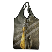 Jason Golden Fleece Seeker Grocery Bag Ancient Greek Mythology Heroic Warrior Dragon Battle