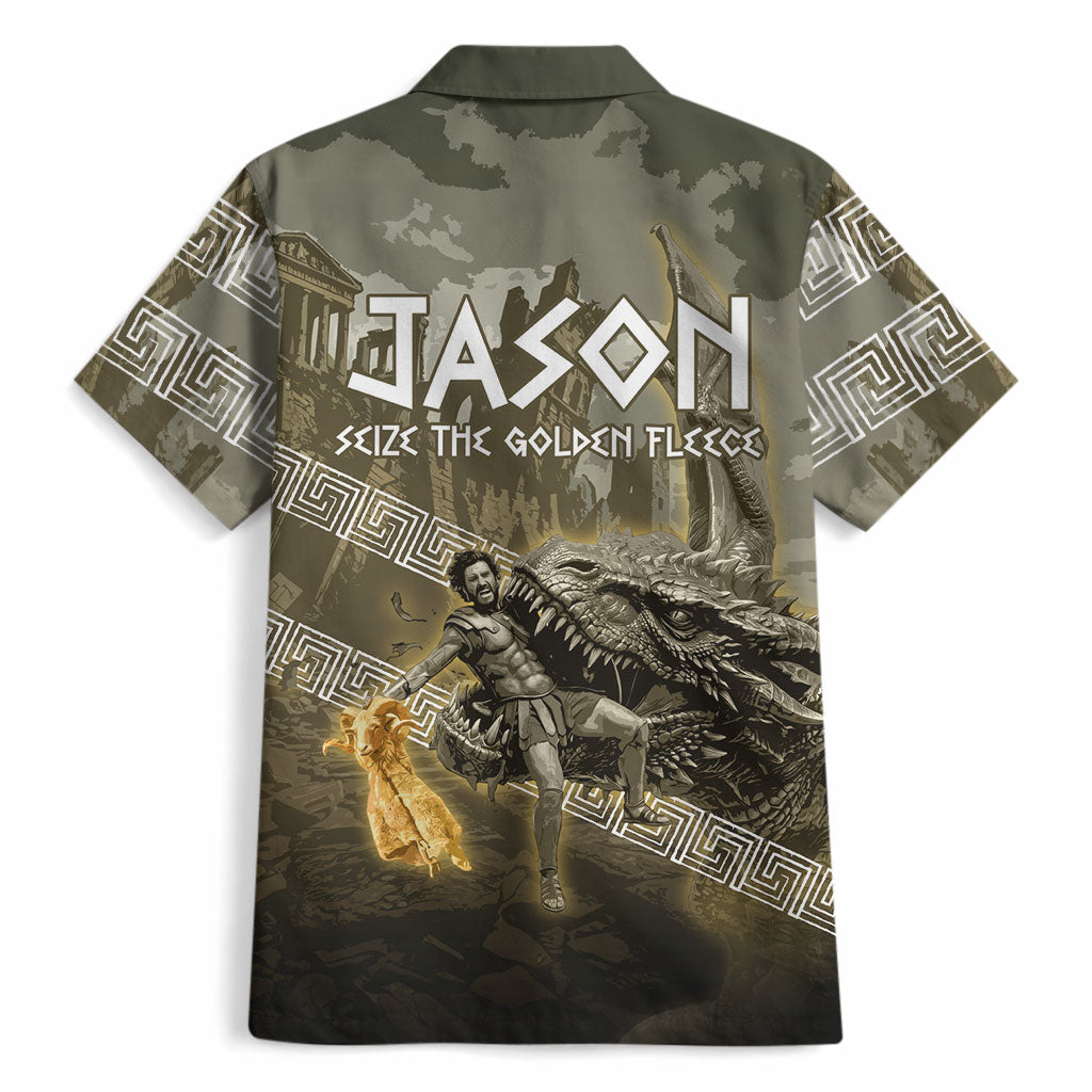 Jason Golden Fleece Seeker Hawaiian Shirt Ancient Greek Mythology Heroic Warrior Dragon Battle