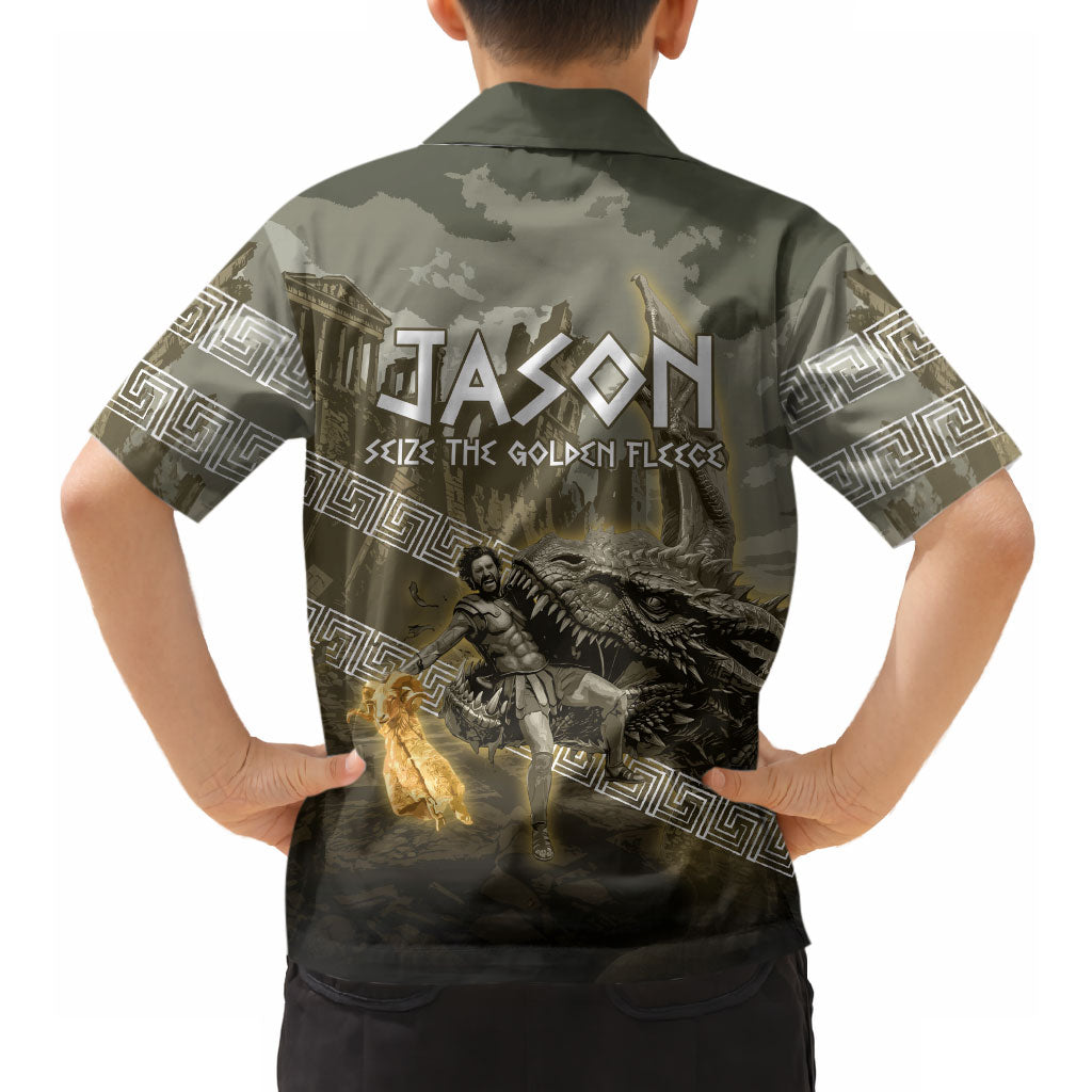 Jason Golden Fleece Seeker Hawaiian Shirt Ancient Greek Mythology Heroic Warrior Dragon Battle