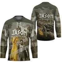 Jason Golden Fleece Seeker Hockey Jersey Ancient Greek Mythology Heroic Warrior Dragon Battle
