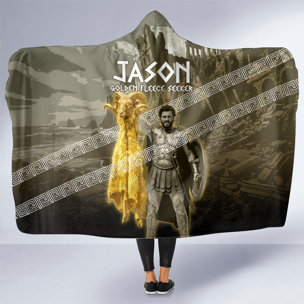 Jason Golden Fleece Seeker Hooded Blanket Ancient Greek Mythology Heroic Warrior Dragon Battle