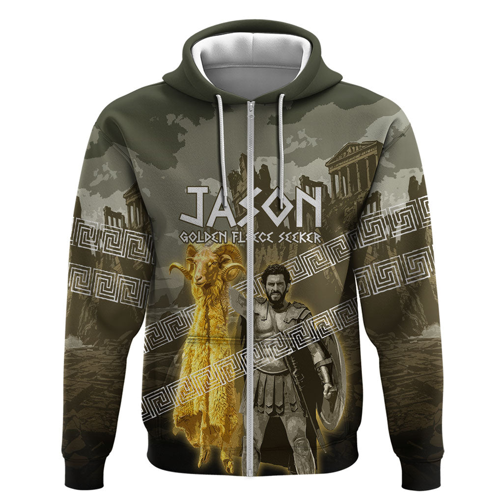 Jason Golden Fleece Seeker Hoodie Ancient Greek Mythology Heroic Warrior Dragon Battle