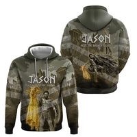 Jason Golden Fleece Seeker Hoodie Ancient Greek Mythology Heroic Warrior Dragon Battle