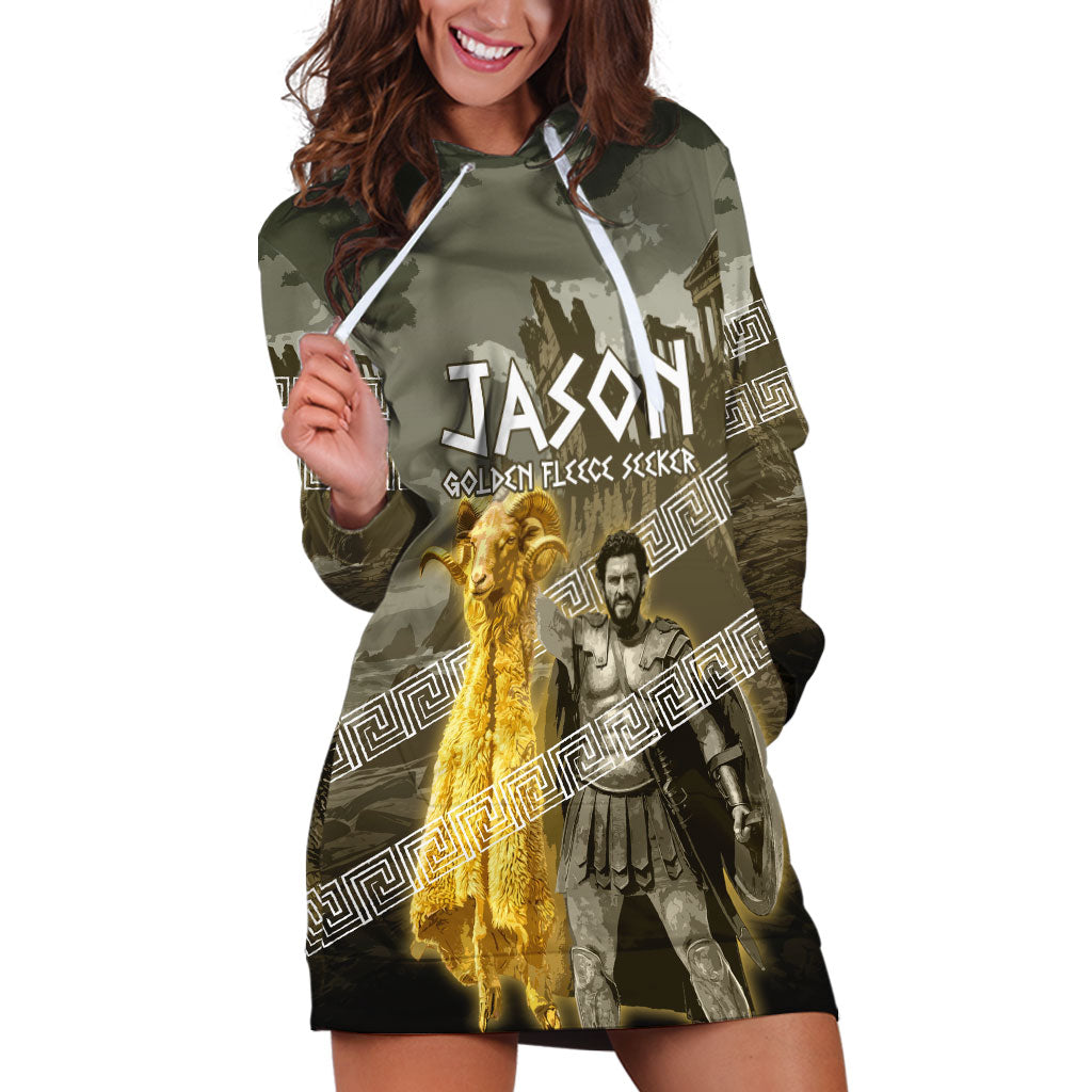 Jason Golden Fleece Seeker Hoodie Dress Ancient Greek Mythology Heroic Warrior Dragon Battle