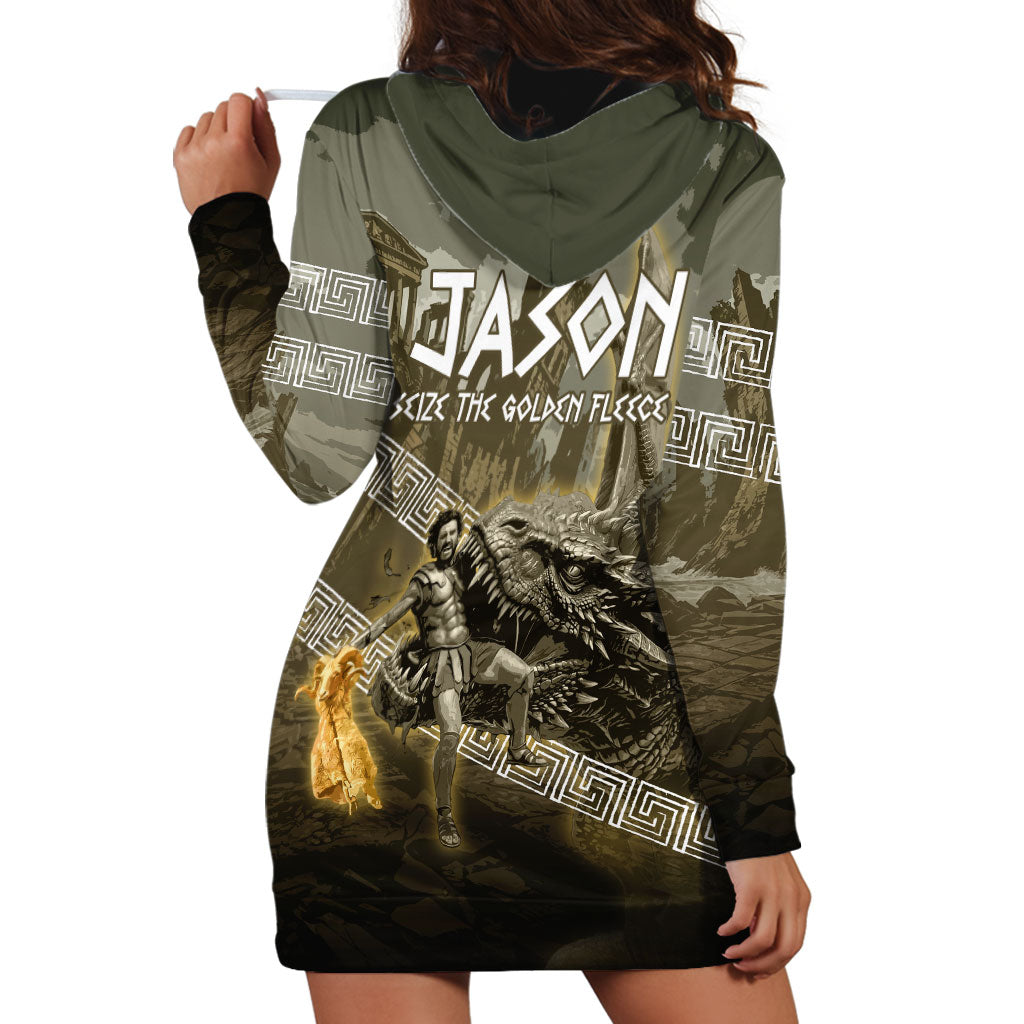 Jason Golden Fleece Seeker Hoodie Dress Ancient Greek Mythology Heroic Warrior Dragon Battle