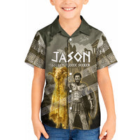 Jason Golden Fleece Seeker Kid Hawaiian Shirt Ancient Greek Mythology Heroic Warrior Dragon Battle