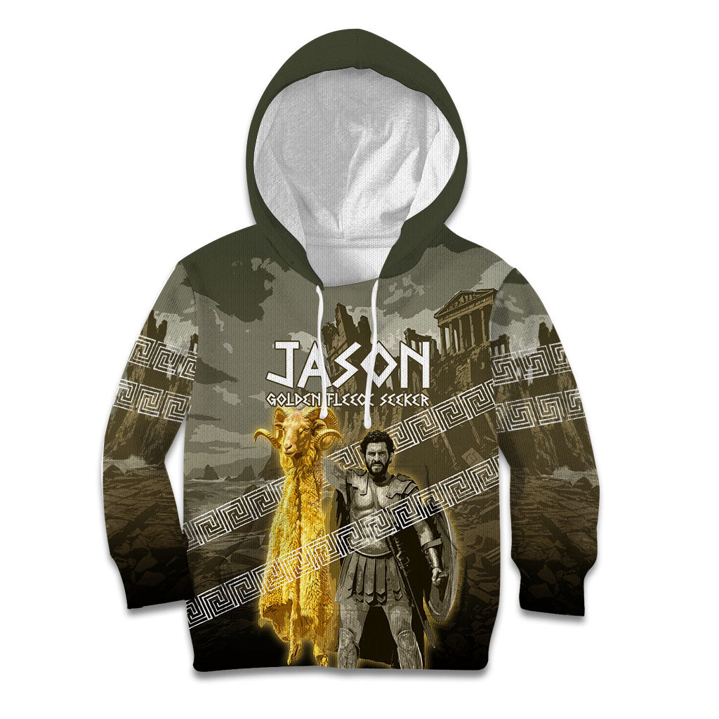 Jason Golden Fleece Seeker Kid Hoodie Ancient Greek Mythology Heroic Warrior Dragon Battle