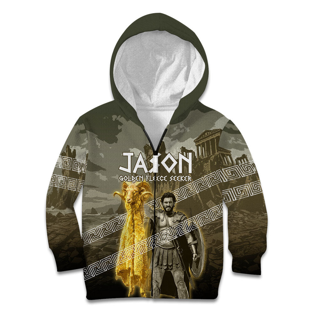 Jason Golden Fleece Seeker Kid Hoodie Ancient Greek Mythology Heroic Warrior Dragon Battle