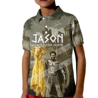 Jason Golden Fleece Seeker Kid Polo Shirt Ancient Greek Mythology Heroic Warrior Dragon Battle