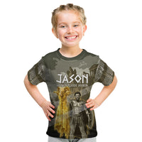 Jason Golden Fleece Seeker Kid T Shirt Ancient Greek Mythology Heroic Warrior Dragon Battle