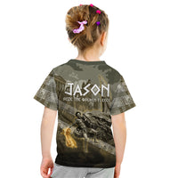 Jason Golden Fleece Seeker Kid T Shirt Ancient Greek Mythology Heroic Warrior Dragon Battle