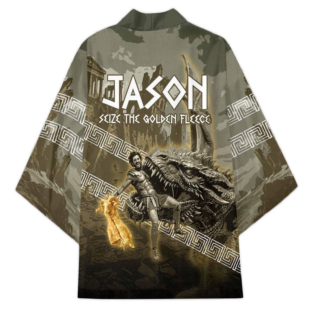 Jason Golden Fleece Seeker Kimono Ancient Greek Mythology Heroic Warrior Dragon Battle