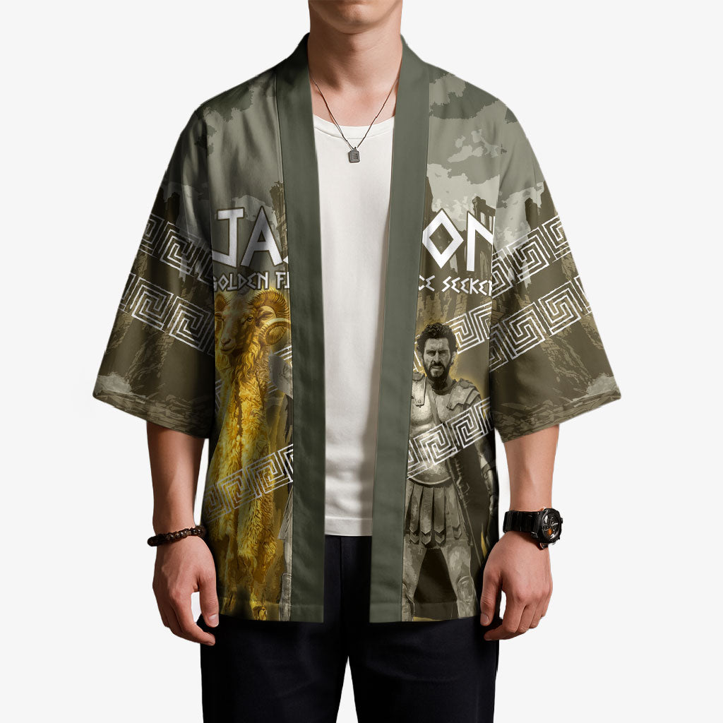 Jason Golden Fleece Seeker Kimono Ancient Greek Mythology Heroic Warrior Dragon Battle