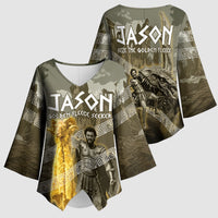 Jason Golden Fleece Seeker Kimono Sleeve Blouse Ancient Greek Mythology Heroic Warrior Dragon Battle
