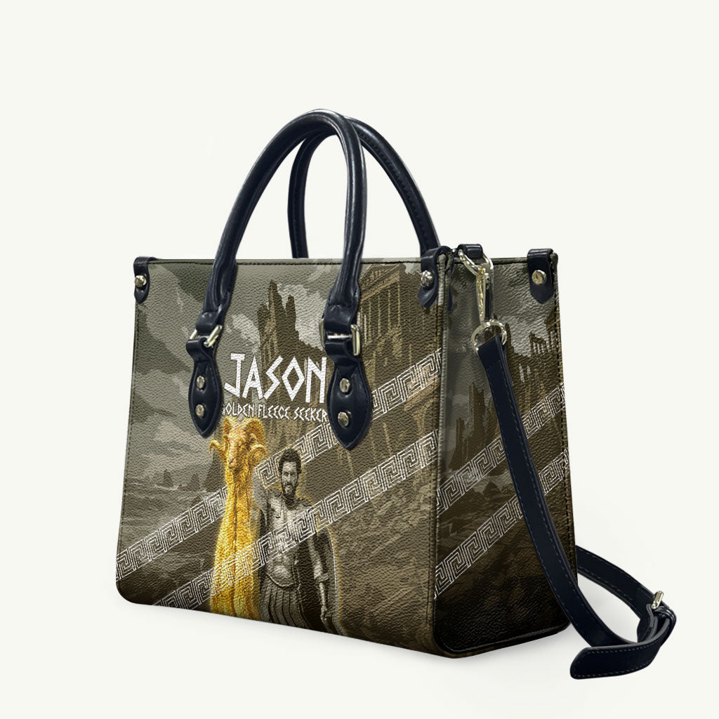 Jason Golden Fleece Seeker Leather Bag Ancient Greek Mythology Heroic Warrior Dragon Battle