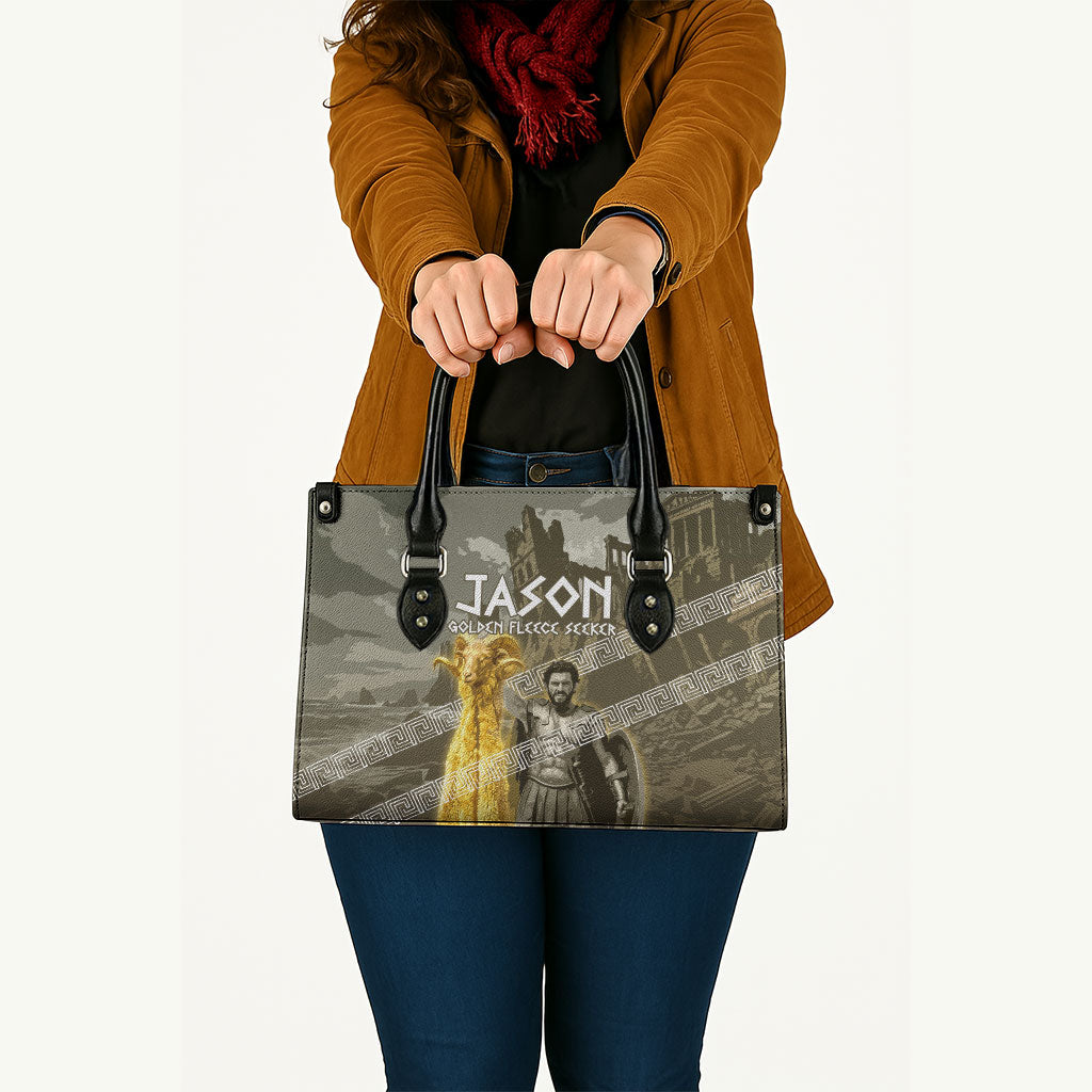 Jason Golden Fleece Seeker Leather Bag Ancient Greek Mythology Heroic Warrior Dragon Battle