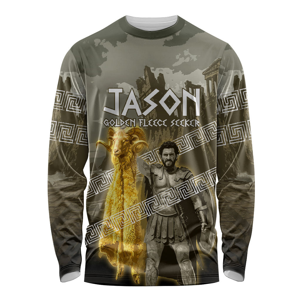 Jason Golden Fleece Seeker Long Sleeve Shirt Ancient Greek Mythology Heroic Warrior Dragon Battle