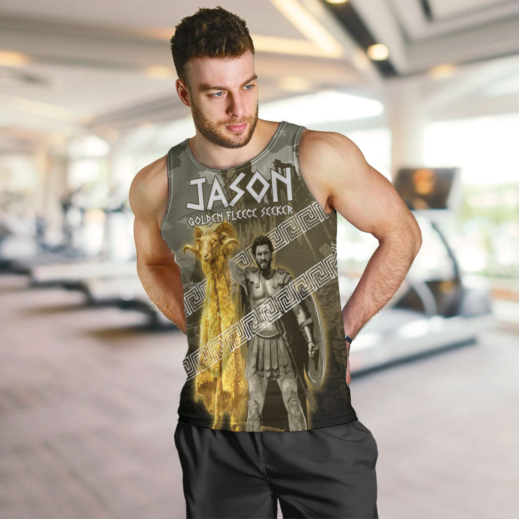Jason Golden Fleece Seeker Men Tank Top Ancient Greek Mythology Heroic Warrior Dragon Battle