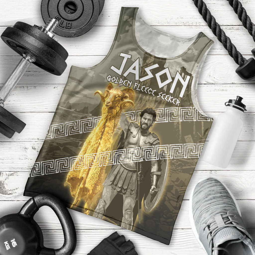 Jason Golden Fleece Seeker Men Tank Top Ancient Greek Mythology Heroic Warrior Dragon Battle