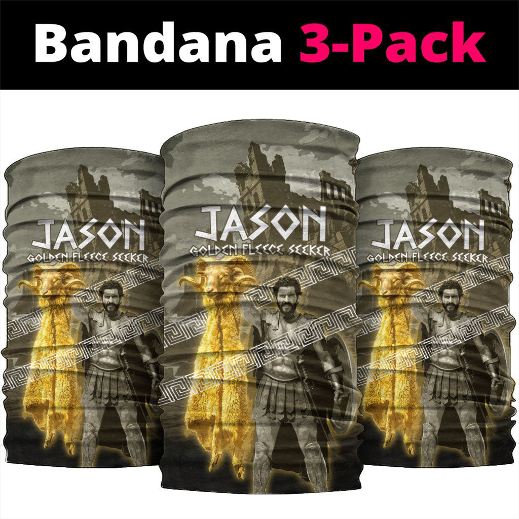Jason Golden Fleece Seeker Neck Gaiter Ancient Greek Mythology Heroic Warrior Dragon Battle