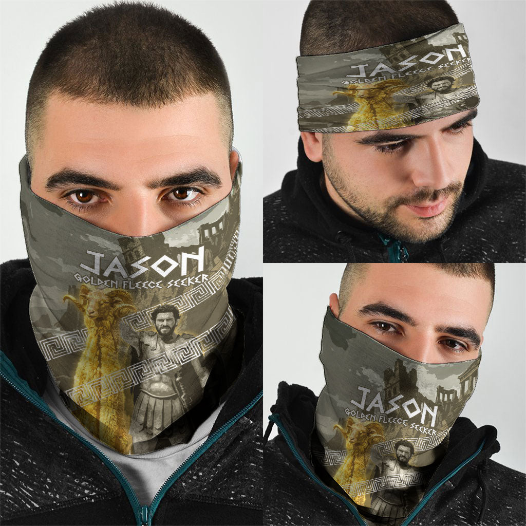 Jason Golden Fleece Seeker Neck Gaiter Ancient Greek Mythology Heroic Warrior Dragon Battle