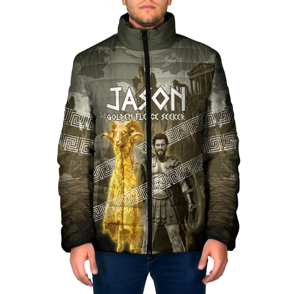 Jason Golden Fleece Seeker Padded Jacket Ancient Greek Mythology Heroic Warrior Dragon Battle