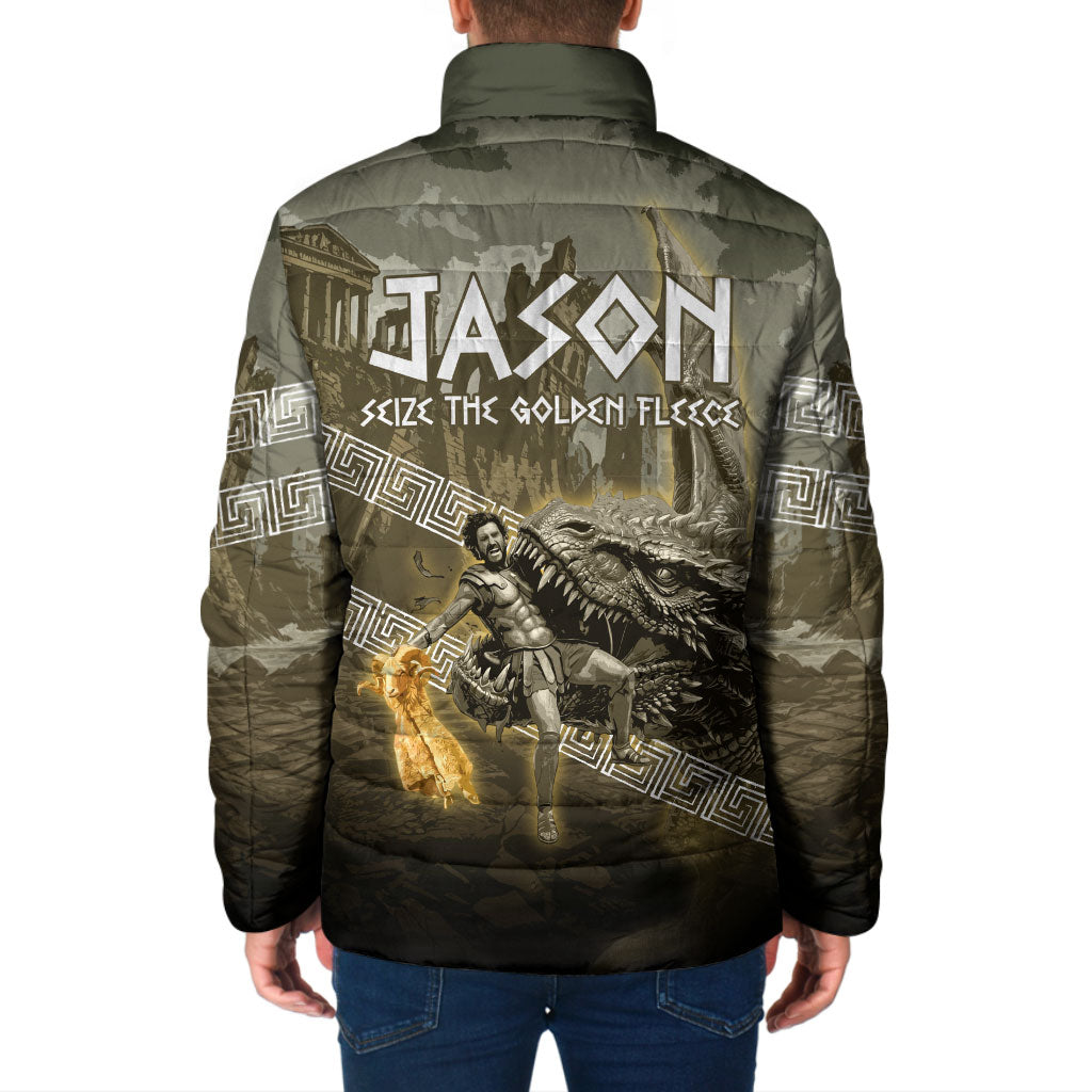 Jason Golden Fleece Seeker Padded Jacket Ancient Greek Mythology Heroic Warrior Dragon Battle