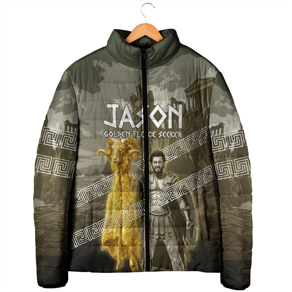 Jason Golden Fleece Seeker Padded Jacket Ancient Greek Mythology Heroic Warrior Dragon Battle
