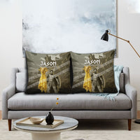 Jason Golden Fleece Seeker Pillow Cover Ancient Greek Mythology Heroic Warrior Dragon Battle
