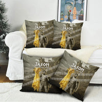 Jason Golden Fleece Seeker Pillow Cover Ancient Greek Mythology Heroic Warrior Dragon Battle