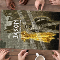 Jason Golden Fleece Seeker Puzzle Ancient Greek Mythology Heroic Warrior Dragon Battle