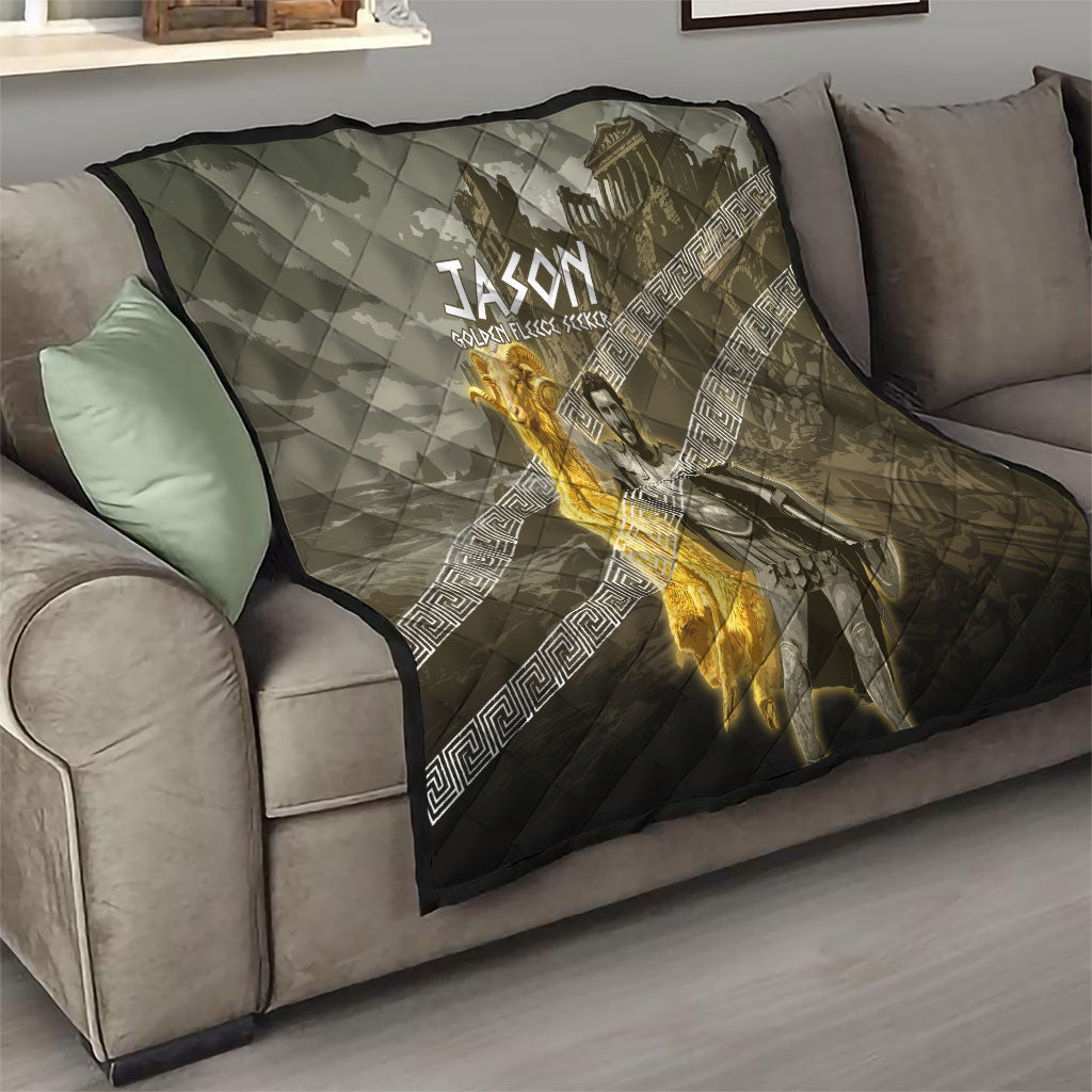 Jason Golden Fleece Seeker Quilt Ancient Greek Mythology Heroic Warrior Dragon Battle