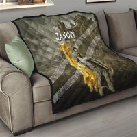 Jason Golden Fleece Seeker Quilt Ancient Greek Mythology Heroic Warrior Dragon Battle