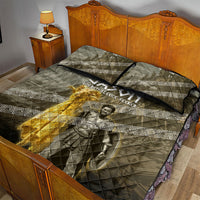 Jason Golden Fleece Seeker Quilt Bed Set Ancient Greek Mythology Heroic Warrior Dragon Battle