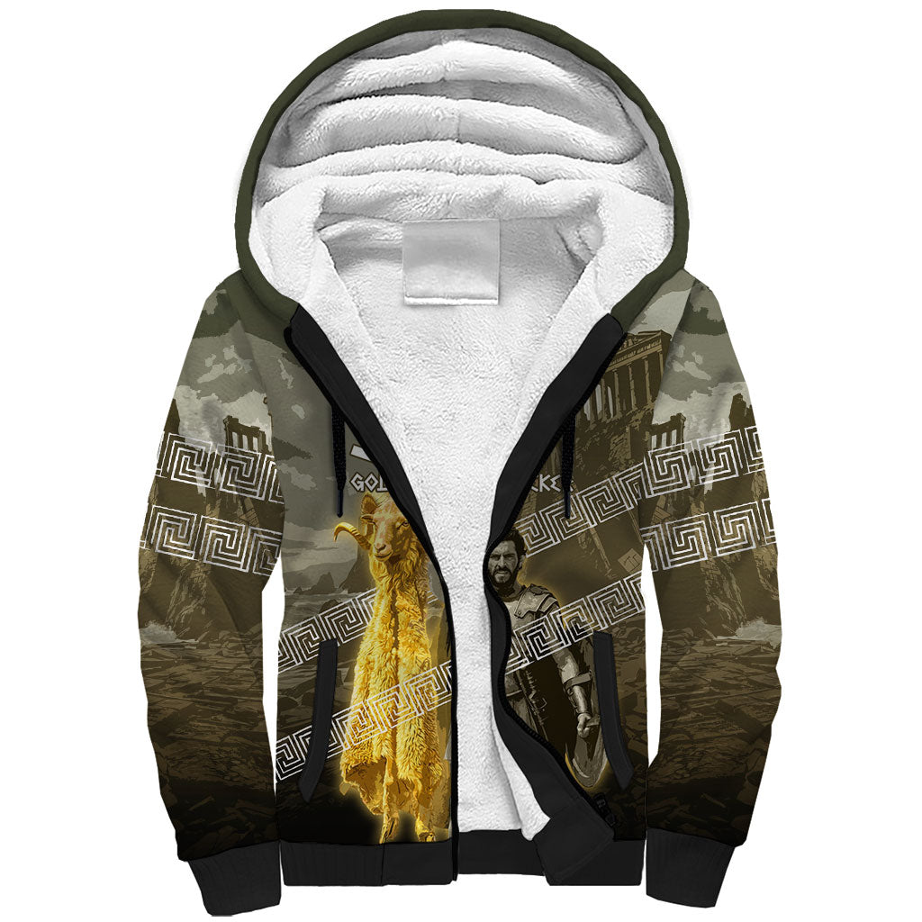 Jason Golden Fleece Seeker Sherpa Hoodie Ancient Greek Mythology Heroic Warrior Dragon Battle